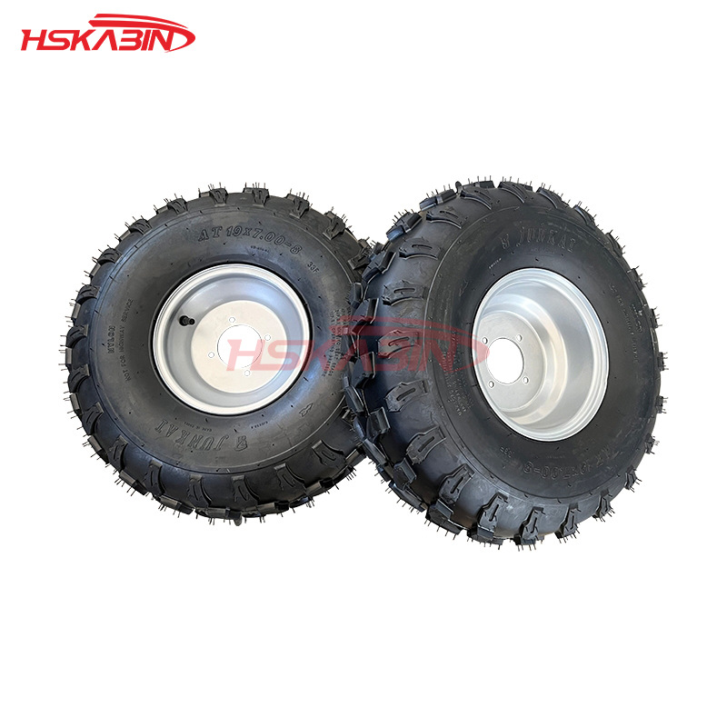 卡丁车ATV沙滩车11X7.10-5寸10X4.50-5寸四孔轮毂真空轮胎5寸轮子