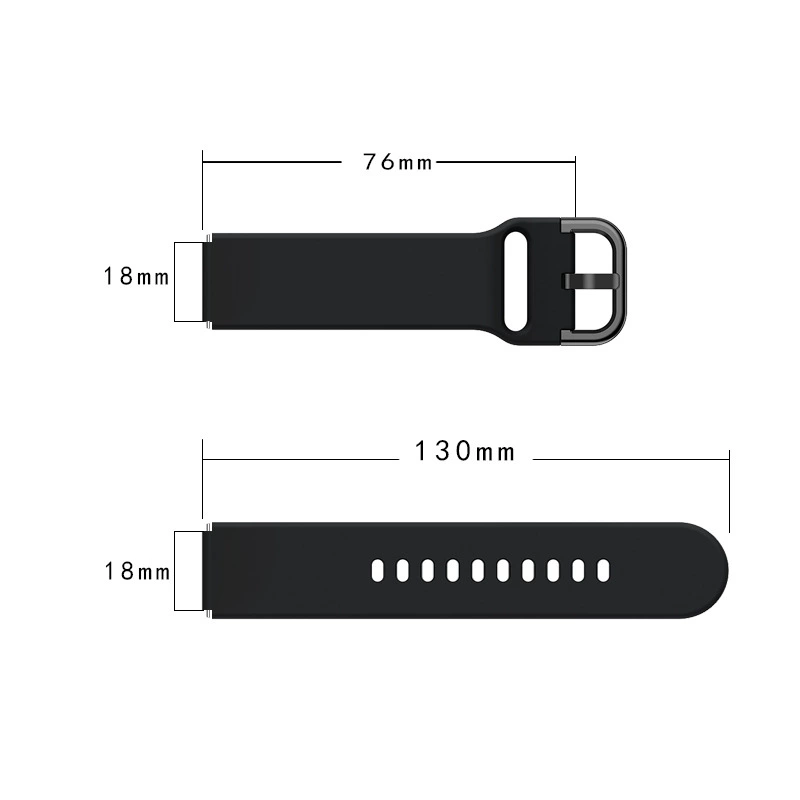 Подходит для Xiaomi Watch Jiaming VivoActive 3/4S силиконовый ремень Huawei B5 печатный ремень 18мм