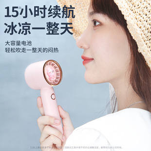 Exclusive Handheld Mini Desktop Fan for Newbies, Turbine Electroplating Silent Portable USB Electric Fan with Strong Wind Power