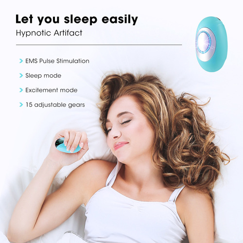 Rechargeable handheld soothing device EMS micro-current soothing and decompressing sleep aid 15-speed handheld sleep device with screen display