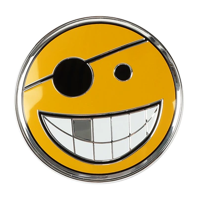 Car modification medium mesh logo grille medium mesh round logo car universal personalized metal facial expression bag medium mesh badge hanging logo (Zhongwang) - one-eye-facial-expression-package