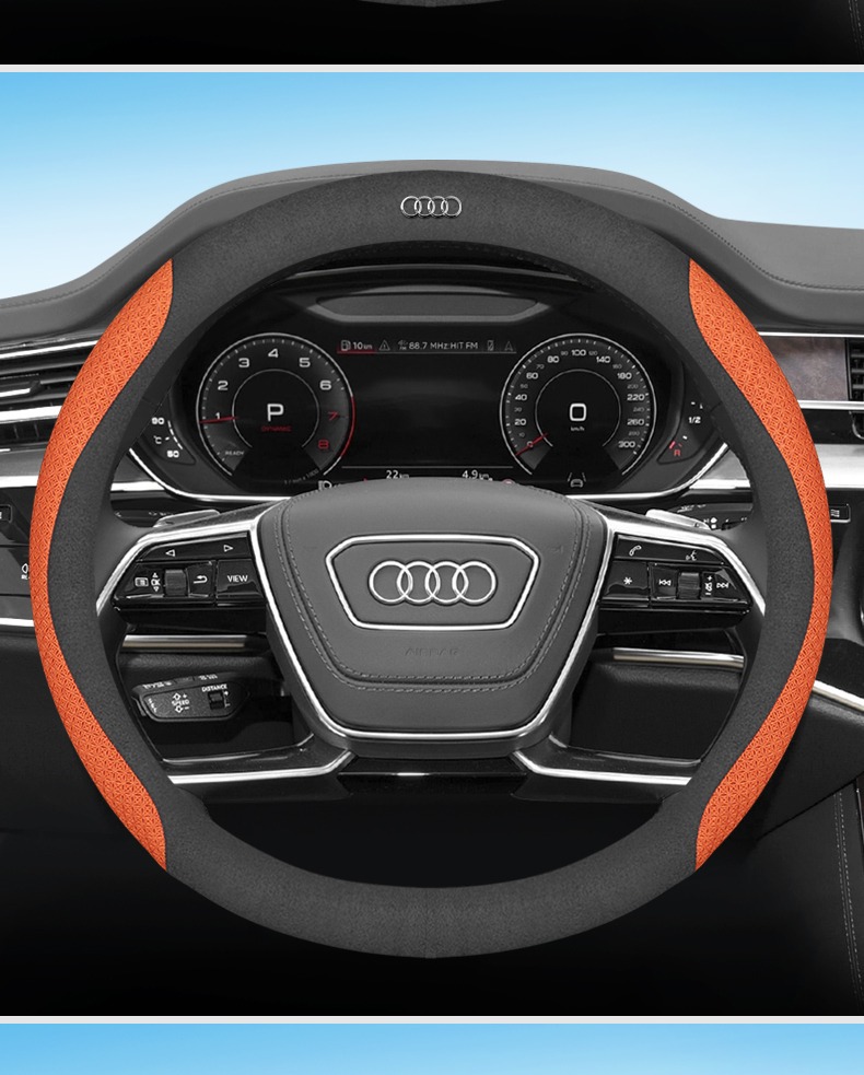 Suitable for Audi steering wheel cover A4L A6L A3A5A7A8L Q5LQ2LQ3Q7Q8 car handle cover