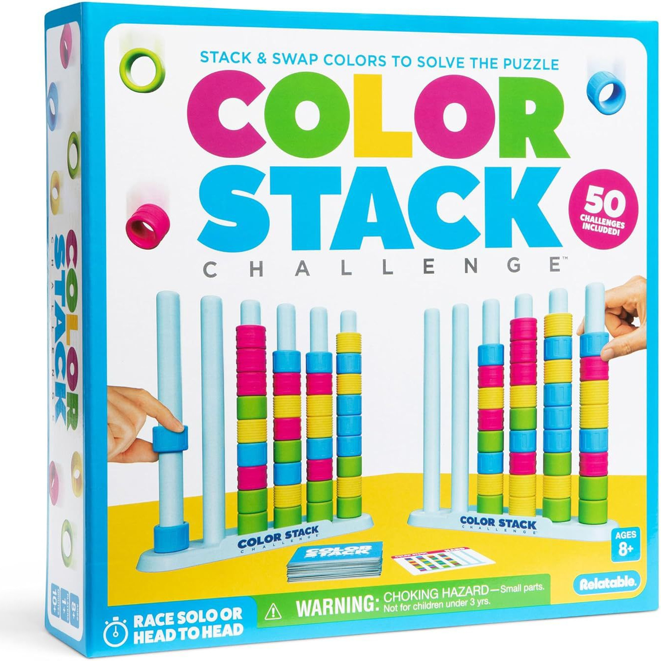 Cross border TK originality interest Color Pair Piles of music Color Stack Puzzle Challenge party game Toys