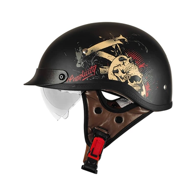 Motosiklet kaskı (dəbilqə) — Helmet for Men and Women - 112-dumb-black-myth-lens-matching-m