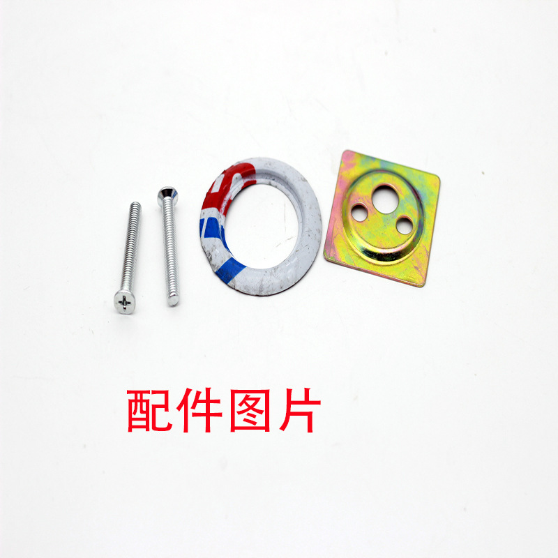 W9YX Cerradura de cabeza de toro de doble seguro Cerradura de puerta de casa antigua Cerradura de puerta de mármol de la marca de cabeza de toro Cerradura de puerta exterior Cabeza de toro