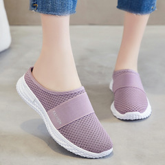 Women's slippers, outdoor thick-soled cross-border women's shoes wholesale, breathable half-slippers and single-layer shoes for ladies, casual shoes for women.