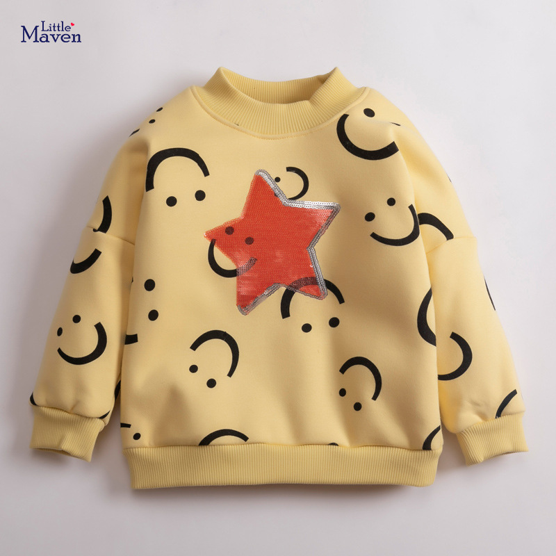 Suéter de algodón de manga larga para niños europeos y americanos de dibujos animados para niños Little Maven Otoño e Invierno image 4