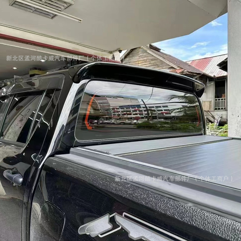 Suitable for 15-23 Models of Toyota Hilux Revo Pickup Trucks, Modified Sport Rear Spoiler, No-Drill Roof Wind Wing