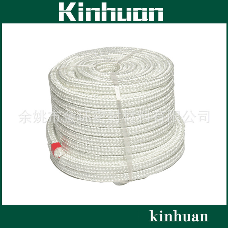 玻璃纤维绳 膨体玻璃纤维针织密封绳 耐高温玻璃纤维防火绳