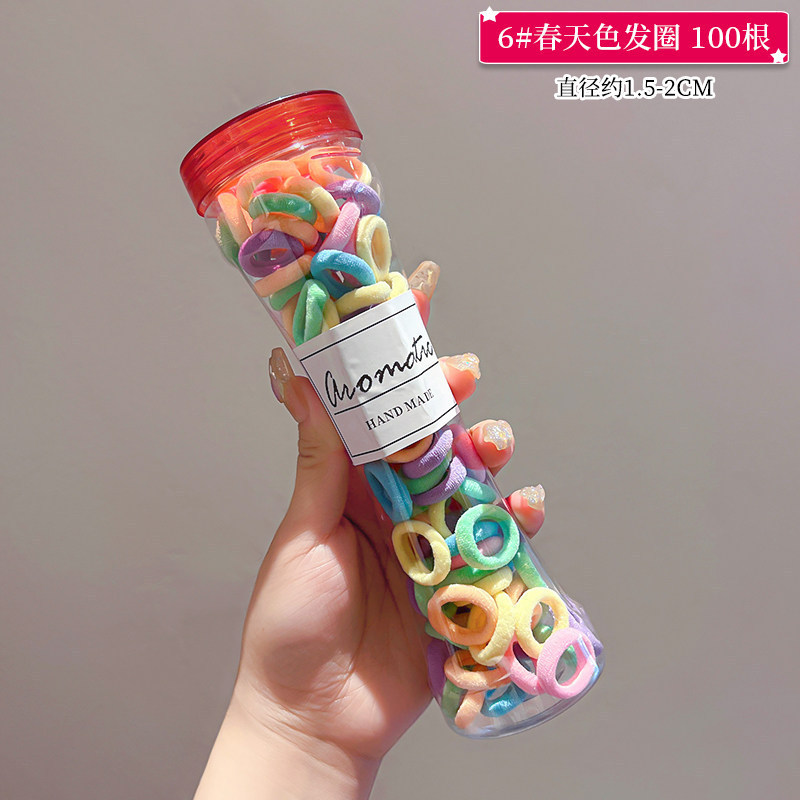 Estilo coreano de alta cuerda de Pelo elástico de las mujeres anillo de toalla simple banda de goma cuerda de pelo de cola de caballo alta anillo de pelo de bebé