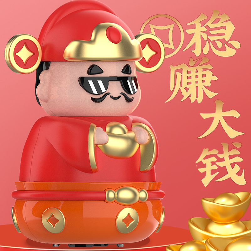 Dios de la fortuna lata de ahorro para niños y niñas regalo de Año Nuevo se puede depositar la lata de ahorro para hacerse rico juguetes ornamentales
