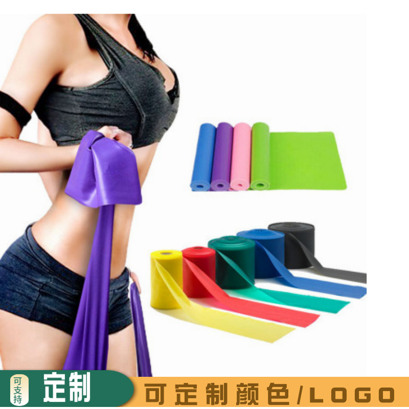 Yoga Stretch Belt Sporting Goods TPE Children's Dance Thickened Stretch Fitness Resistance Belt Boot Big Tally Belt