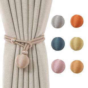 Curtain strap strap rope factory direct wholesale adjustable light luxury curtain yarn storage with curtain buckle ring accessories