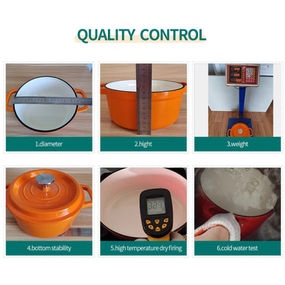 Enamel Pot Cast Iron Pot Mummy Pot Stew Pot Casserole Household Multi-functional Soup Pot Stew Pot Frying and Grilling Pan Non-stick Pan
