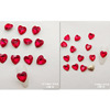 Three dimensional crystal for manicure heart shaped heart-shaped, nail decoration, decorations, with gem