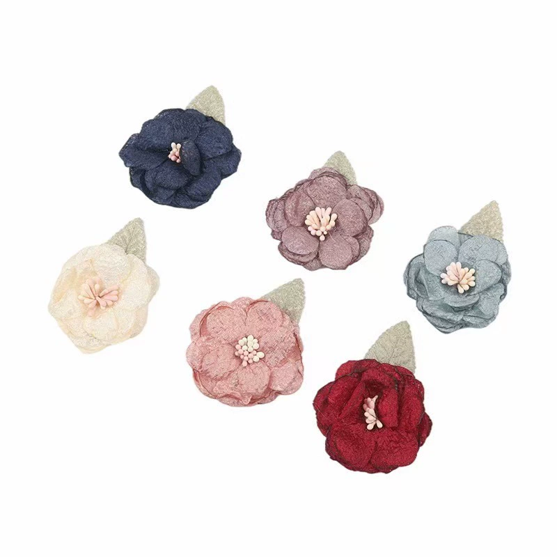 Корейский стиль, кожа ручной работы, обожженные края, цветы, аксессуары для одежды, головные уборы, аксессуары для волос, универсальные ювелирные аксессуары, прямые продажи с фабрики, оптовая продажа