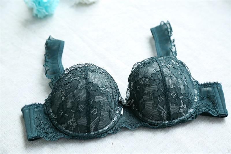 Nieuwe kanten kleine borstplooi inzetstuk pad dames 9227 bh set 16002_voghion.com