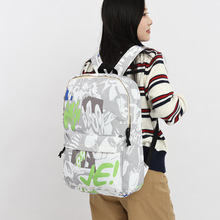 书包女初中生大容量涂鸦背包男新款高中大学生双肩包女夏