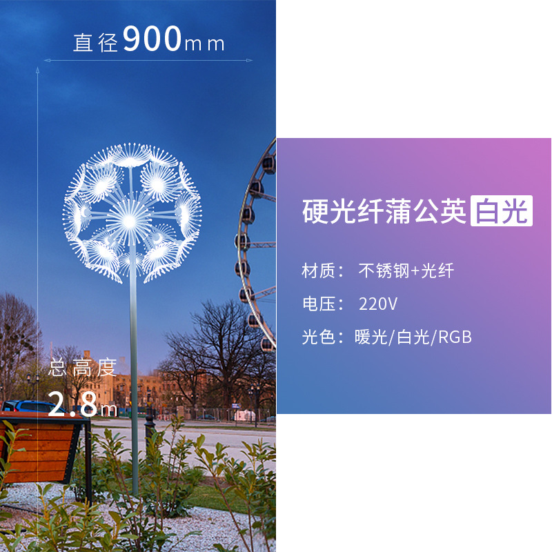 Hard optical fiber 900mm