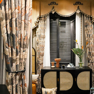 Chenille European French High-End Thickeneded Blackout Curtains 2025 New Accessible Luxury American Retro Living Room and Bedroom