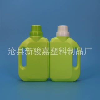定制500ml洗衣液瓶花肥瓶 绿色塑料花卉营养液瓶扁方洗衣液塑料瓶
