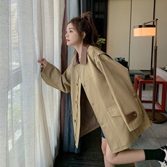 卡其色风衣外套女早春秋2025新款中长款今年流行高级感小个子大衣
