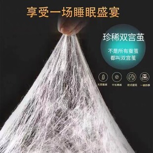 100-Count Pure Cotton Handmade Silk Quilt Core Double Palace Mulberry Silk Quilt Thickeneded Spring & Fall Wedding Winter Quilt