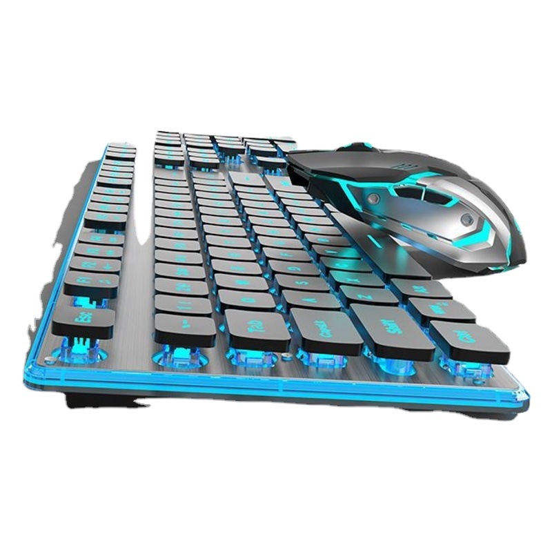 Forerunner X7S ワイヤレス キーボードとマウス セット サイレント 超薄型 高価値 ゲーム コンピューター オフィス メカニカル フィール