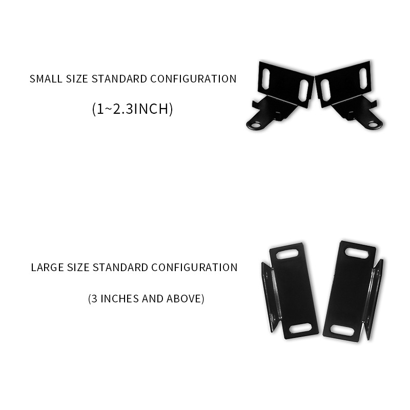 Hook fitting black 1/1.5/1.8/2.3/3/4/5/6/7/8 inch thickened