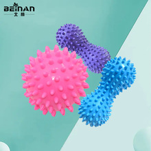 凸点筋膜球足底按摩球 背部pvc瑜伽花生球运动训练腕力球脚踏刺球
