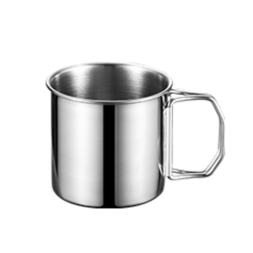 Stainless steel 304 thickened foldable cup with anti-fall handle water cup, non-magnetic on-the-go cup Amazon