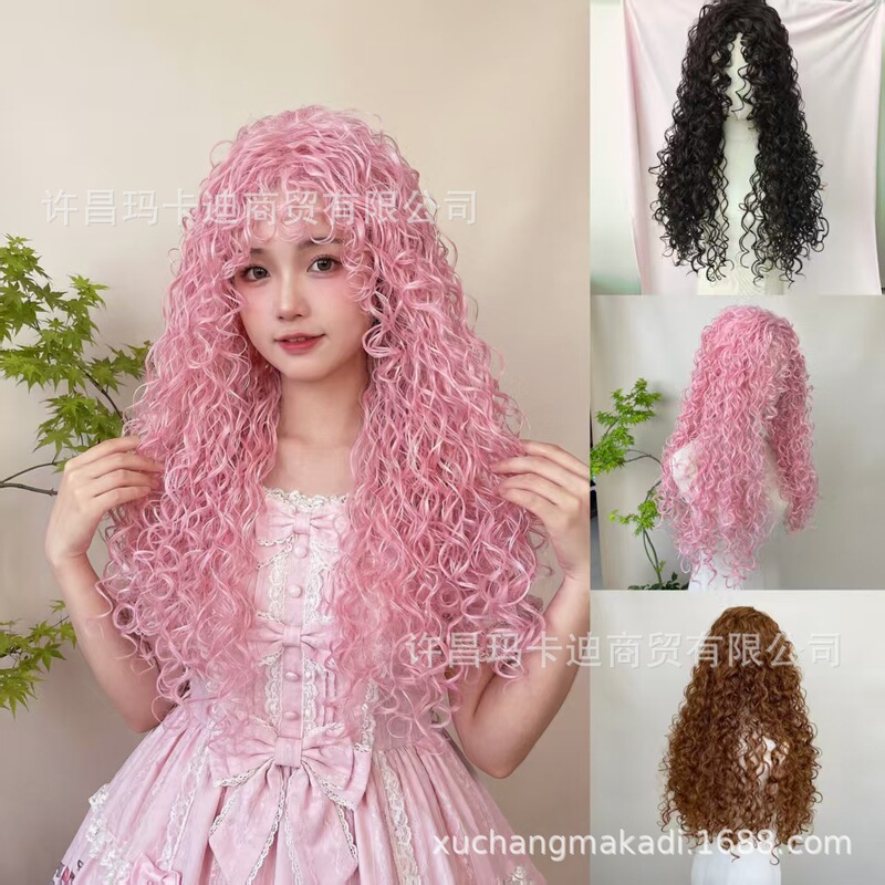 9A395 Lolita Wig, Long Curly Hair, Factory Direct Sales, in Stock for Dropshipping