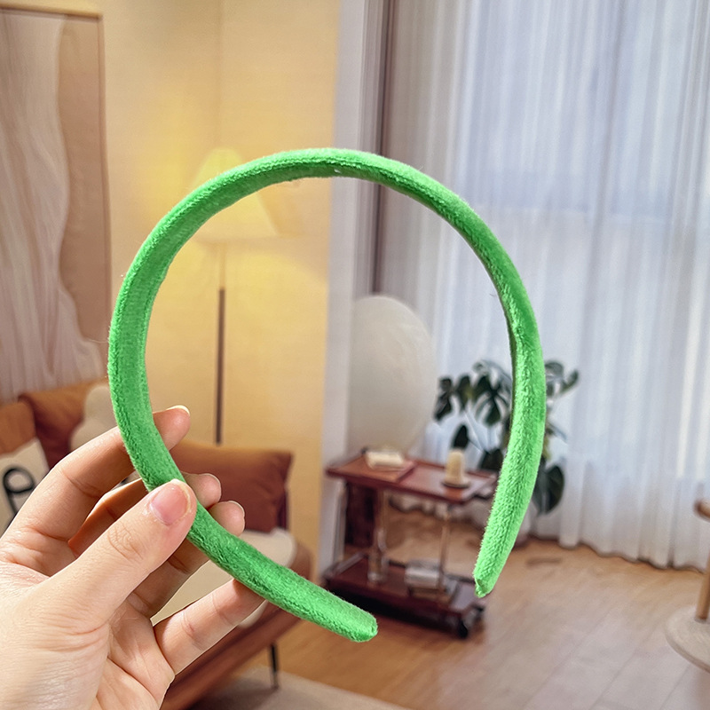 Bandera de cabello diy semiacabado de cabello mujer otoño invierno color caramelo tocado de peluche botón de mano peluche tocado de peluche