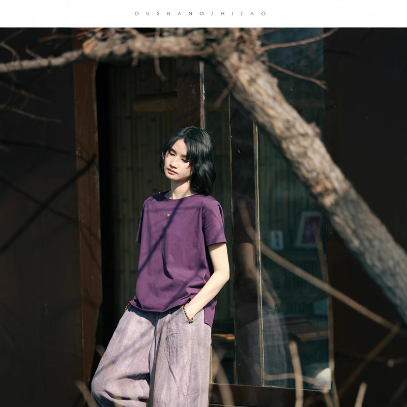 2026 Multi-Color My Girl Embroidered Soft and Lightweight Casual Round Neck Short-Sleeved T-Shirt Women's Top Summer Fashion