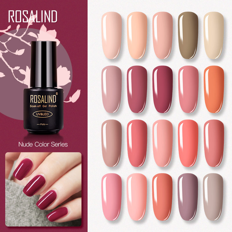 ROSALIND nude color nail polish glue 7ML...