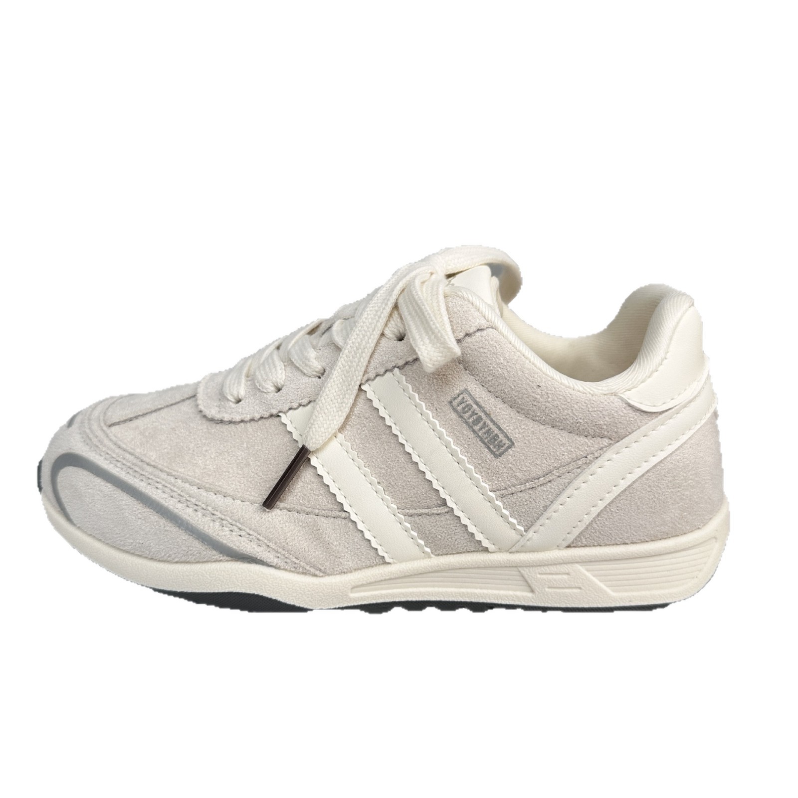 Zapatos blancos de fondo grueso para mujeres 2025 nuevos zapatos de skate de nicho de primavera y otoño retro zapatos de entrenamiento alemán zapatos casuales