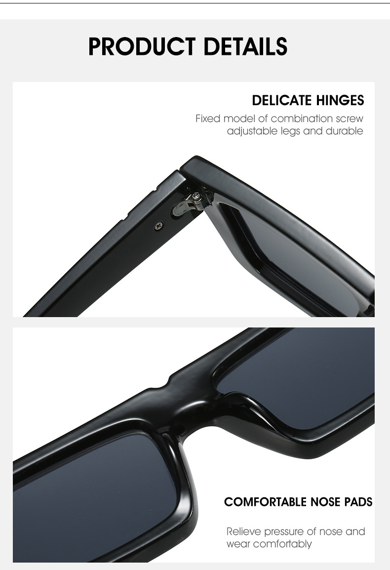 Neue kleine Box-Sonnenbrillen Modetrend Bonbonfarbene Sonnenbrillen Vielseitige Sonnenschirme 3_voghion.com