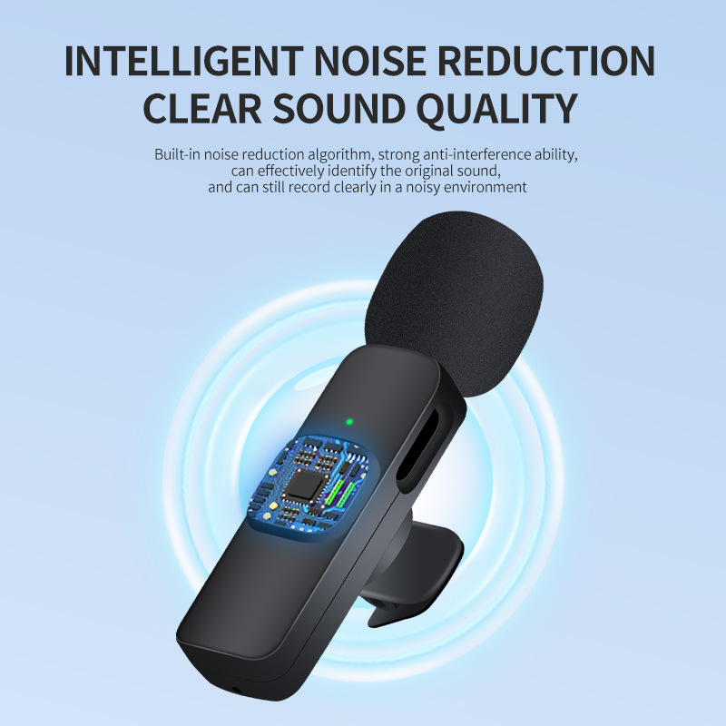 2025 新しいワイヤレスマイクラベリアラジオマイク録音ライブブロードキャスト携帯電話 Bluetooth ノイズリダクションデバイスコンプリートセット|undefined