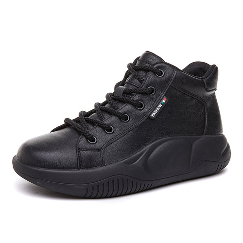 Autumn and winter non-slip maternity shoes, genuine leather shoes, women's soft-soled running travel shoes, comfortable middle-aged and elderly mother's sports shoes for women