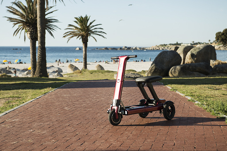 Aluminum Alloy Smart Electric Scooter Folding Three-Wheel Electric Car Disabled Battery Car Smart Lithium Car