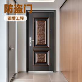 轻奢现代铁门 别墅院门 金属拉丝工艺 隐藏式锁具现代极简铁门
