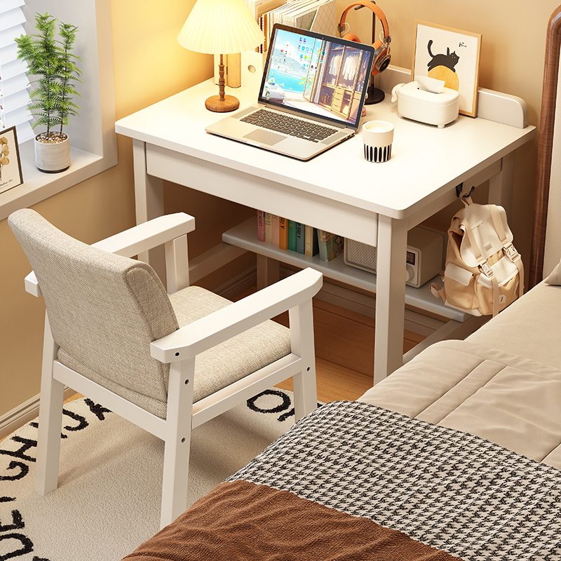 Small Desk, Simple Modern Computer Desk and Chair, Household Solid Wood Narrow Desk, Width 40/50/60cm, Study Writing Desk Small Desk, Simple Modern Computer Desk and Chair, Household Solid Wood Narrow Desk, Width 40/50/60cm, Study Writing Desk