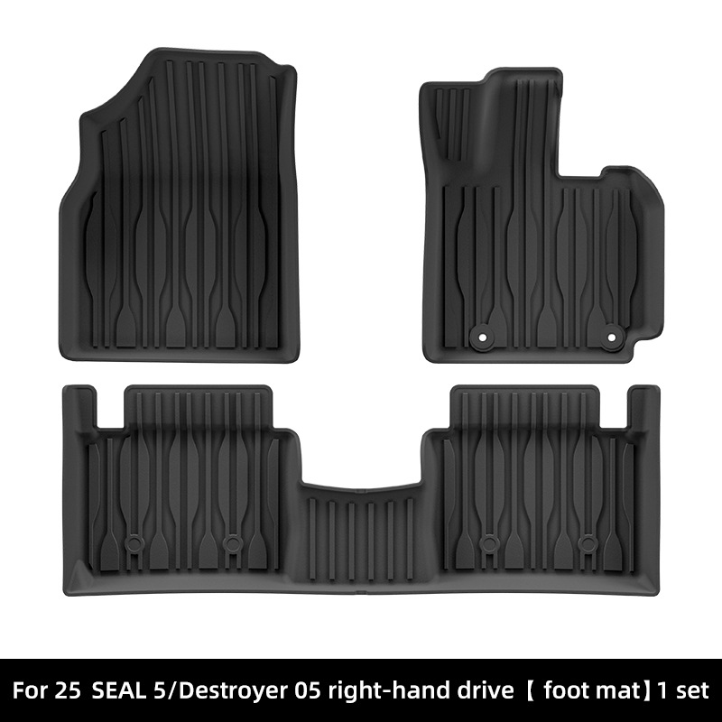 BYD Car Floor Mats TPE For 25 BYD SEAL 5/BYD Destroyer 05 (Modelə uyğun ayaqaltı) - 25-seal-5destroyer-05-right-rudder-single-layer-floor-mat