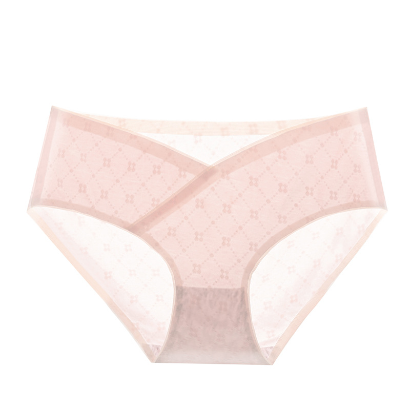 Ropa interior de mujer embarazada algodón de mujer entrepierna antibacteriana verano embarazada delgada temprana, media y tardía talla grande ropa interior de algodón de cintura baja sin costuras