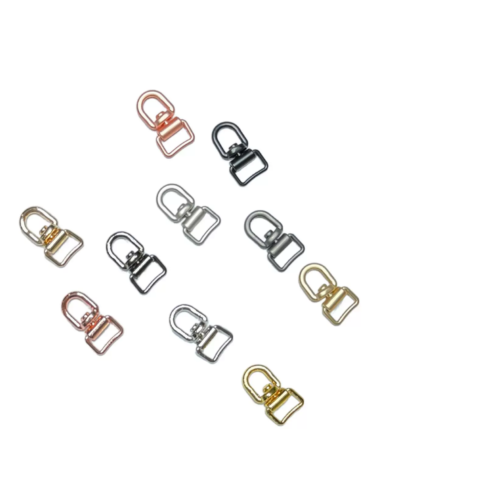 手机挂绳固定夹片360度旋转头配件锌合金方形扣垫片配件金属连接