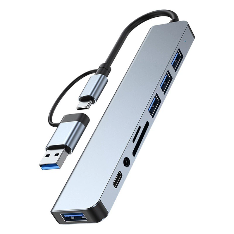 Расширение док-станции Type c 3.0hub Octo1 ноутбук планшет двойной головки 2-в-1 с аудио