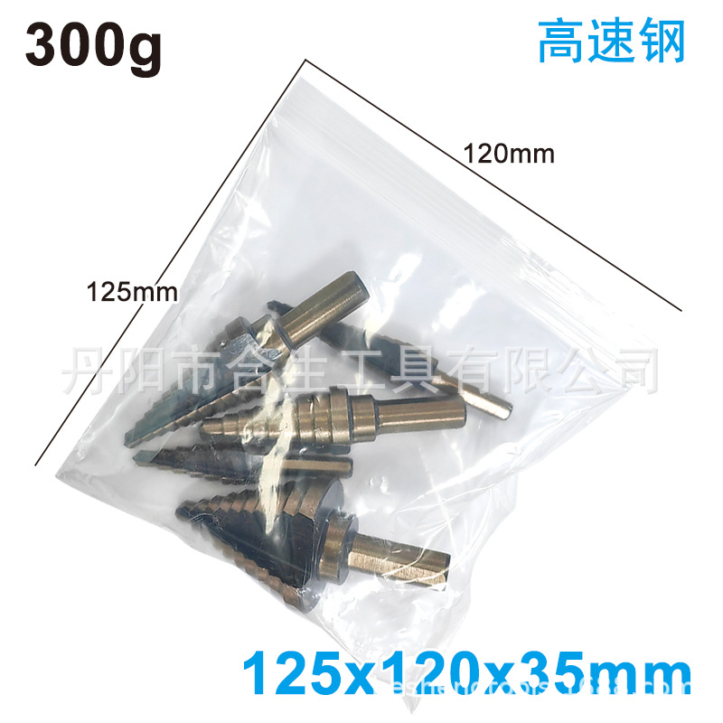 5pcs英制烤黄阶梯钻-塑袋尺寸-3