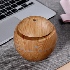 スポットキノコ加湿器スプレー静音usb花瓶加湿器アロマミニ木目円形加湿器