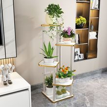 轻奢花架子客厅落地式高端新款阳台多层置物架室内绿萝植物摆放架