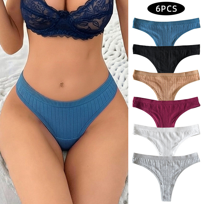 Cross-Border 2026 New Style Women's Foreign Trade Underwear Sexy Cotton Versatile Casual Briefs Thong Panties